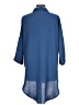 Unbranded Blue 3/4 Sleeve Blouse Size L - photo 2