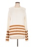 Liz Claiborne 100% Acrylic Stripes Ivory Pullover Sweater Size L - photo 1