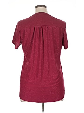 NY Collection Short Sleeve Blouse (view 2)