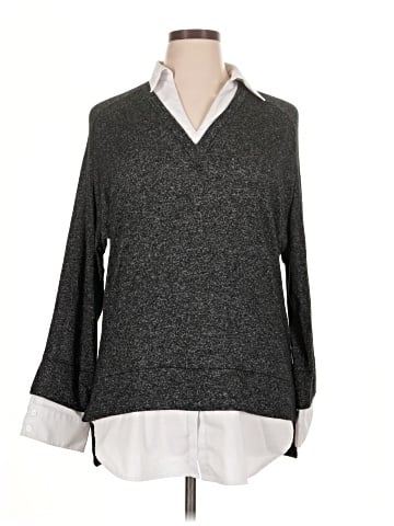 NY Collection Pullover Sweater (view 1)