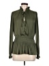 Current Air 100% Polyester Green Long Sleeve Blouse Size M - photo 1
