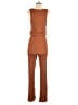 Beyond Yoga Solid Brown Jumpsuit Size S - photo 2