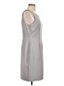 Chadwicks Solid Gray Casual Dress Size 10 (petite) - photo 4