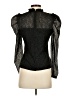 Aqua 100% Polyester Black Long Sleeve Blouse Size S - photo 2
