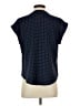 Papaya 100% Polyester Polka Dots Blue Short Sleeve Blouse Size S - photo 2