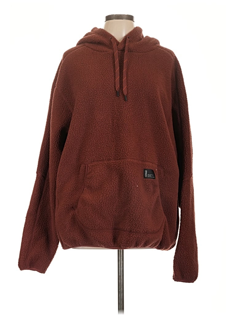 Pre-owned Assorted Brands Pullover Hoodie In Brown
