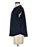Papaya 100% Polyester Polka Dots Blue Short Sleeve Blouse Size S - photo 5