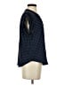 Papaya 100% Polyester Polka Dots Blue Short Sleeve Blouse Size S - photo 4