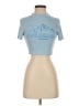 Shein Blue Short Sleeve Turtleneck Size 4 - photo 1