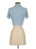 Shein Blue Short Sleeve Turtleneck Size 4 - photo 2