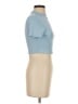 Shein Blue Short Sleeve Turtleneck Size 4 - photo 4