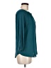 Soho 100% Rayon Teal Blue 3/4 Sleeve Blouse Size M - photo 4