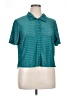 Hurley Teal Short Sleeve Blouse Size XL - photo 1