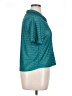 Hurley Teal Short Sleeve Blouse Size XL - photo 4