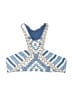 Rip Curl Argyle Blue Swimsuit Top Size XL - photo 1