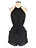 Bebop 100% Polyester Solid Black Romper Size S - photo 1