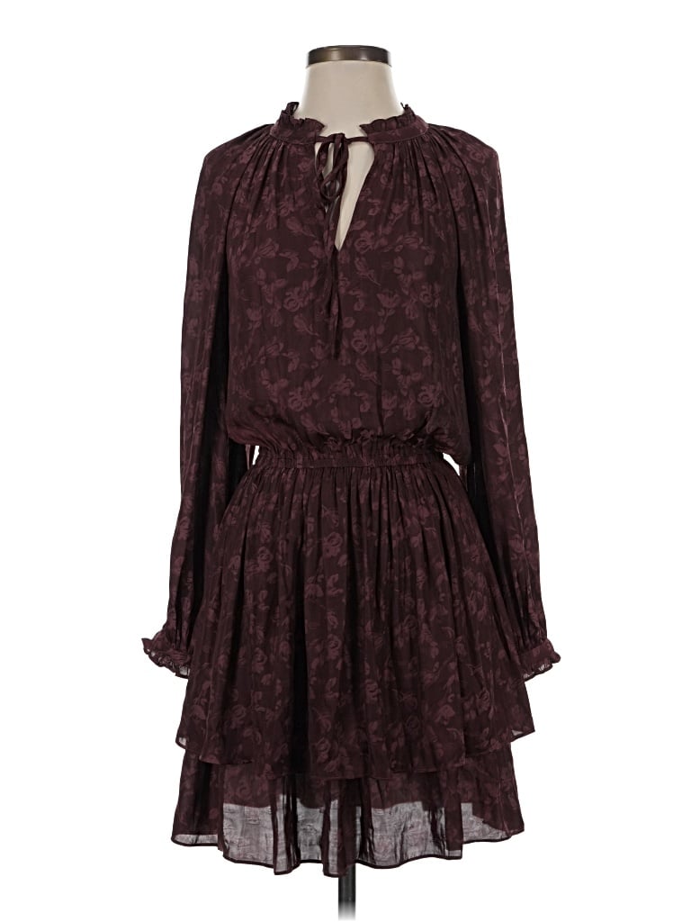 Current Air Casual Dress In Burgundy