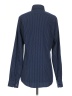 Express Polka Dots Blue Long Sleeve Button-Down Shirt Size S - photo 2