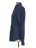 Express Polka Dots Blue Long Sleeve Button-Down Shirt Size S - photo 5