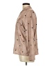 Unbranded 100% Polyester Hearts Tan Long Sleeve Blouse Size L - photo 5