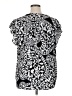 Chaus 100% Polyester Black Short Sleeve Blouse Size XL - photo 2