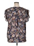 PREMISE 100% Polyester Blue Short Sleeve Blouse Size 1X - photo 2