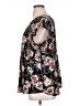 Halogen Floral Black Short Sleeve Blouse Size XL - photo 5