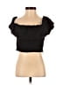 Zara Black Short Sleeve Top Size S - photo 1