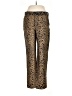 Sister Jane 100% Polyester Animal Print Gold Casual Pants Size M - photo 1
