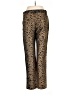 Sister Jane 100% Polyester Animal Print Gold Casual Pants Size M - photo 2