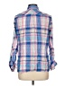 Talbots 100% Cotton Plaid Blue Long Sleeve Button-Down Shirt Size L - photo 2