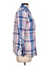 Talbots 100% Cotton Plaid Blue Long Sleeve Button-Down Shirt Size L - photo 4