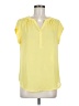 Fun2Fun Yellow Short Sleeve Blouse Size M - photo 1