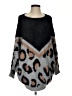 Mittoshop Animal Print Gray Pullover Sweater Size XS - photo 1