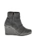 TOMS Gray Black Wedges Size 7 (wide) - photo 1