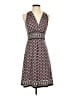 Max Studio Print Brown Casual Dress Size XS - photo 1