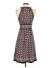Max Studio Print Brown Casual Dress Size XS - photo 2