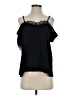 Paper Crane 100% Polyester Black Sleeveless Blouse Size S - photo 1