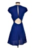 Babaton 100% Polyester Solid Blue Casual Dress Size 2 - photo 2