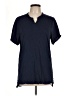 ALTERNATIVE 100% Cotton Blue Short Sleeve Henley Size L - photo 1