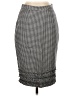Boden 100% Cotton Houndstooth Gray Formal Skirt Size 2 - photo 1