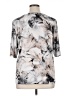 Susan Graver Print Gray 3/4 Sleeve Blouse Size XL - photo 2