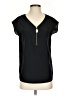 MICHAEL Michael Kors 100% Polyester Black Short Sleeve Top Size S - photo 1