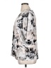 Susan Graver Print Gray 3/4 Sleeve Blouse Size XL - photo 5