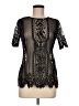 Nanette Lepore Black Short Sleeve Top Size 8 - photo 1