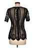 Nanette Lepore Black Short Sleeve Top Size 8 - photo 2