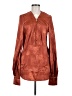 Micas Brown Long Sleeve Blouse Size M - photo 1