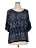BILA 100% Rayon Blue 3/4 Sleeve Blouse Size XL - photo 1