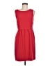 J.Crew 100% Polyester Solid Red Casual Dress Size 6 - photo 1