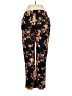 Soft Surroundings Floral Black Casual Pants Size M (petite) - photo 2